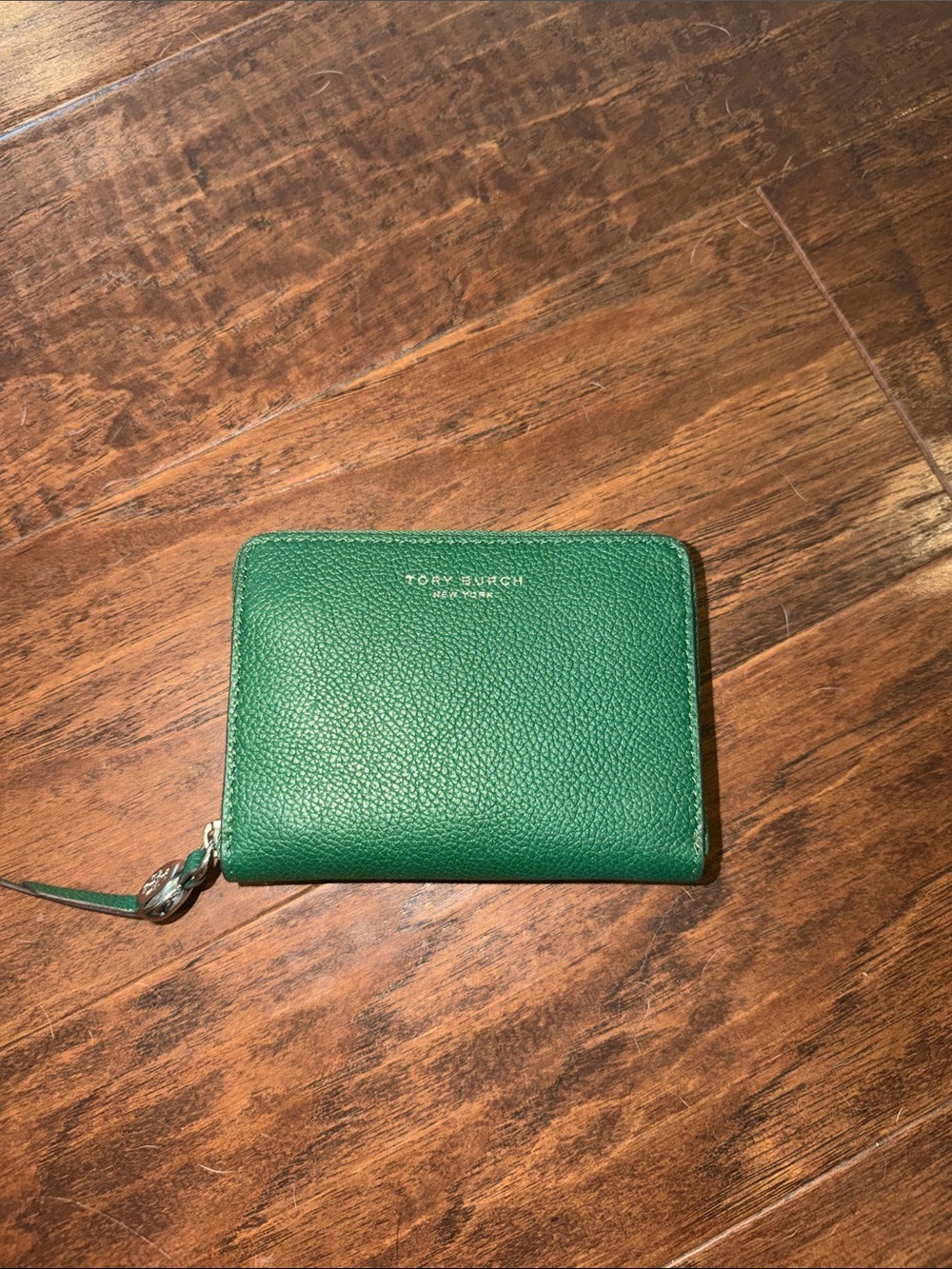 Tory Burch Zip-Around Leather Card Wallet